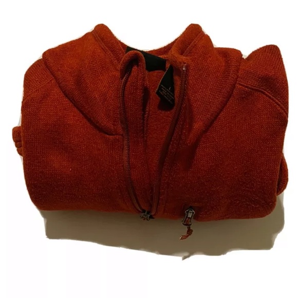 Men’s Orvis Trout Bum Fleece Zip Orange - Picture 4 of 8